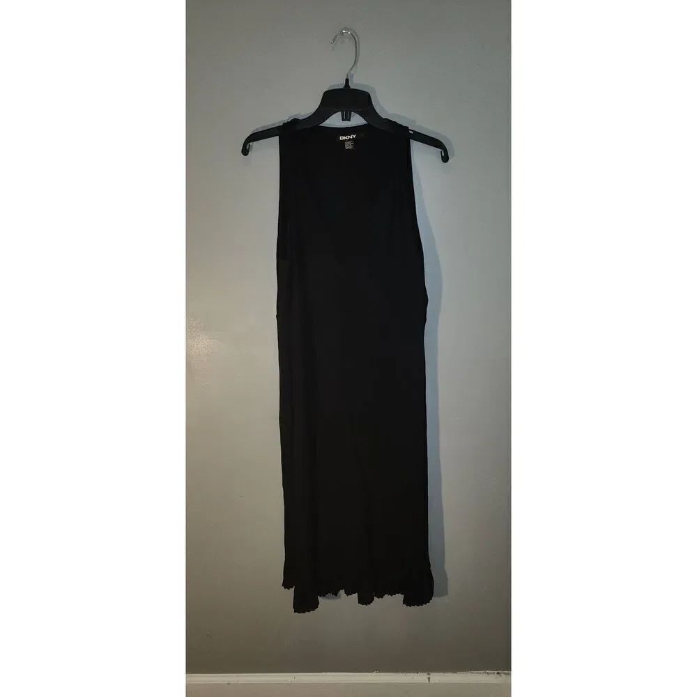 DKNY black sleeveless dress